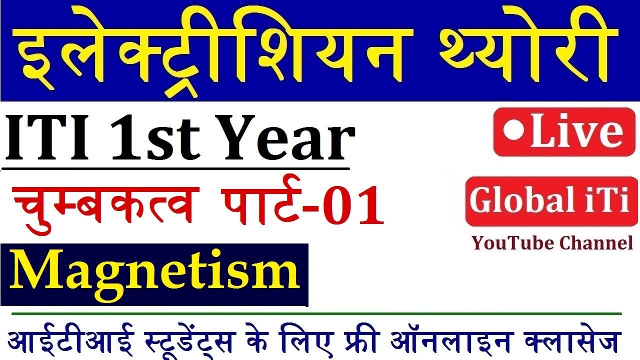 चुम्बकत्व पार्ट-01| Electrician Theory ITI 1st Year
