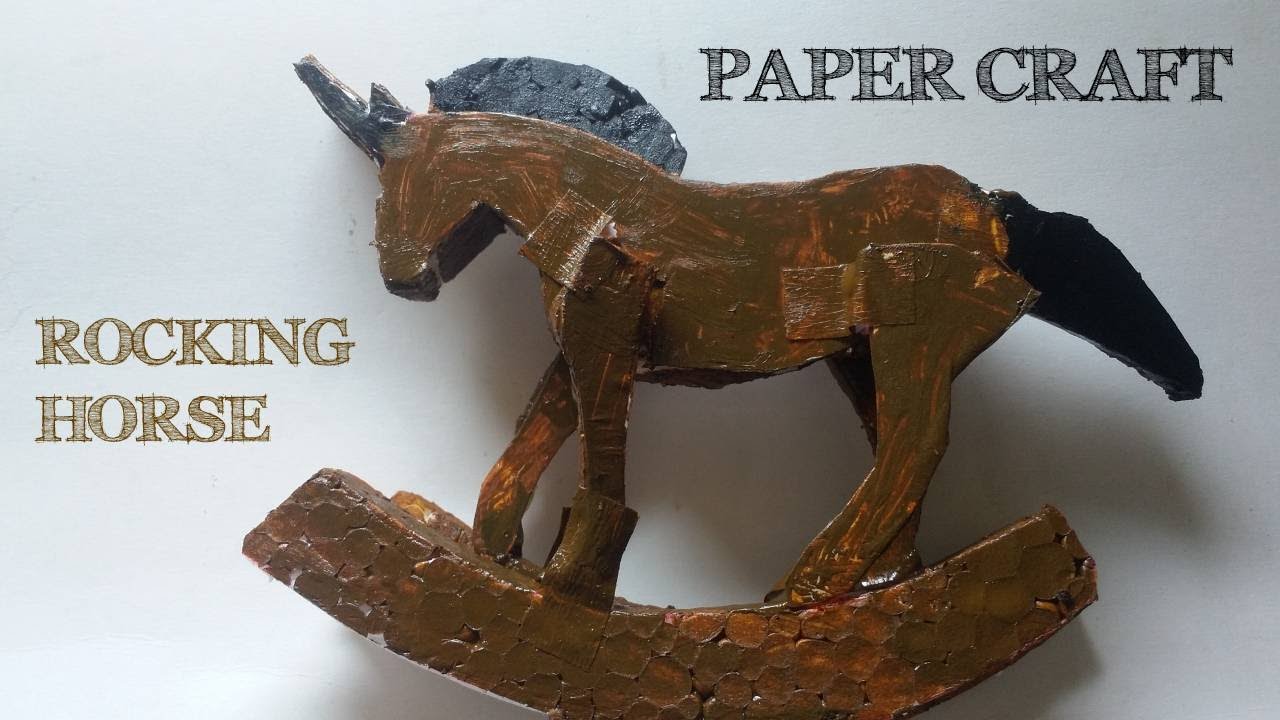 Rocking Horse Paper craft | Easy paper craft | Infinite paper craft