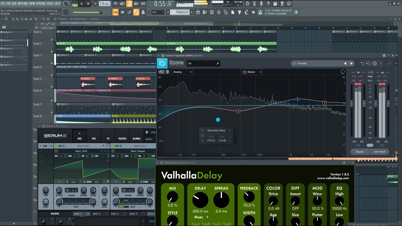 Crafting Ethereal Melodies in Melodic Techno -  Fl Studio Tutorial (Flp, Serum 2 Preset, MIDI)