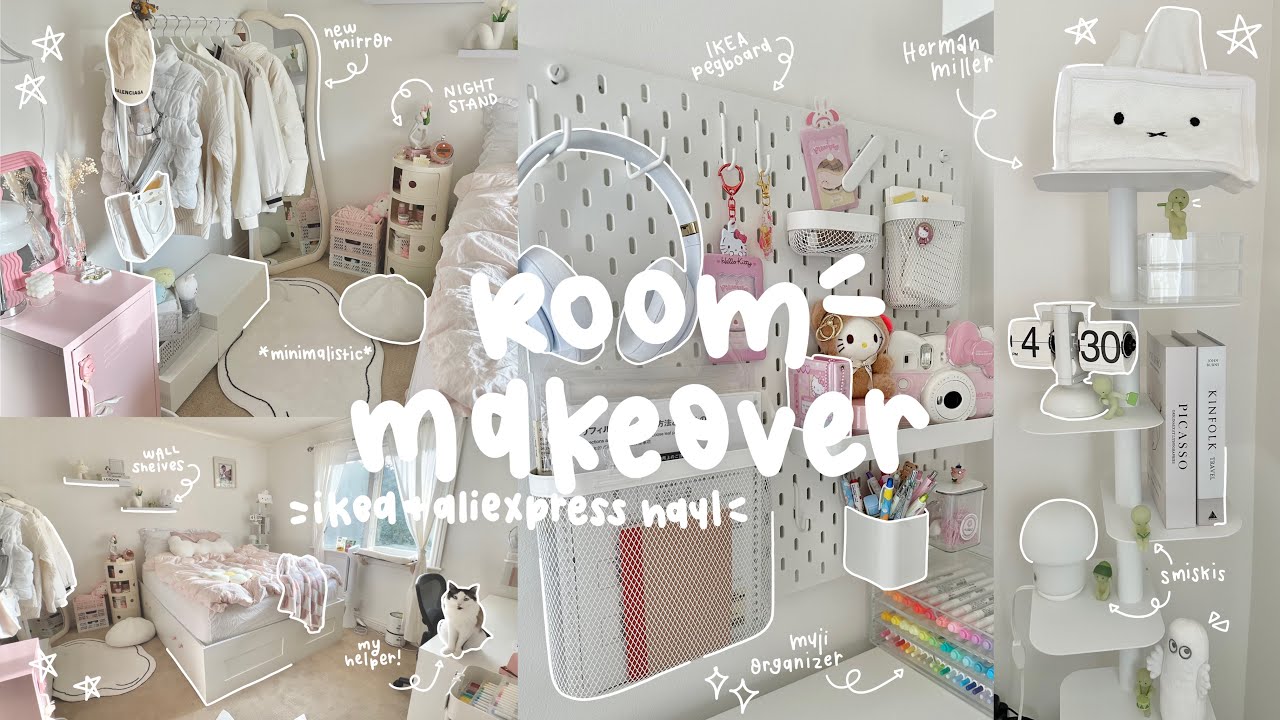 Эстетическое преображение комнаты 🎧🛒 покупка IKEA + AliExpress, запуск бизнеса, создание полки He...