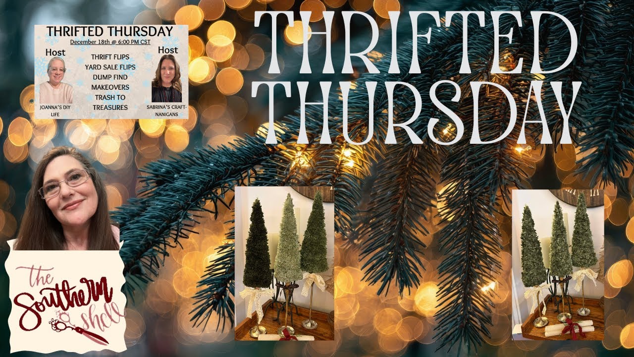 Adorable Thrift Flip Christmas Gift Trees.