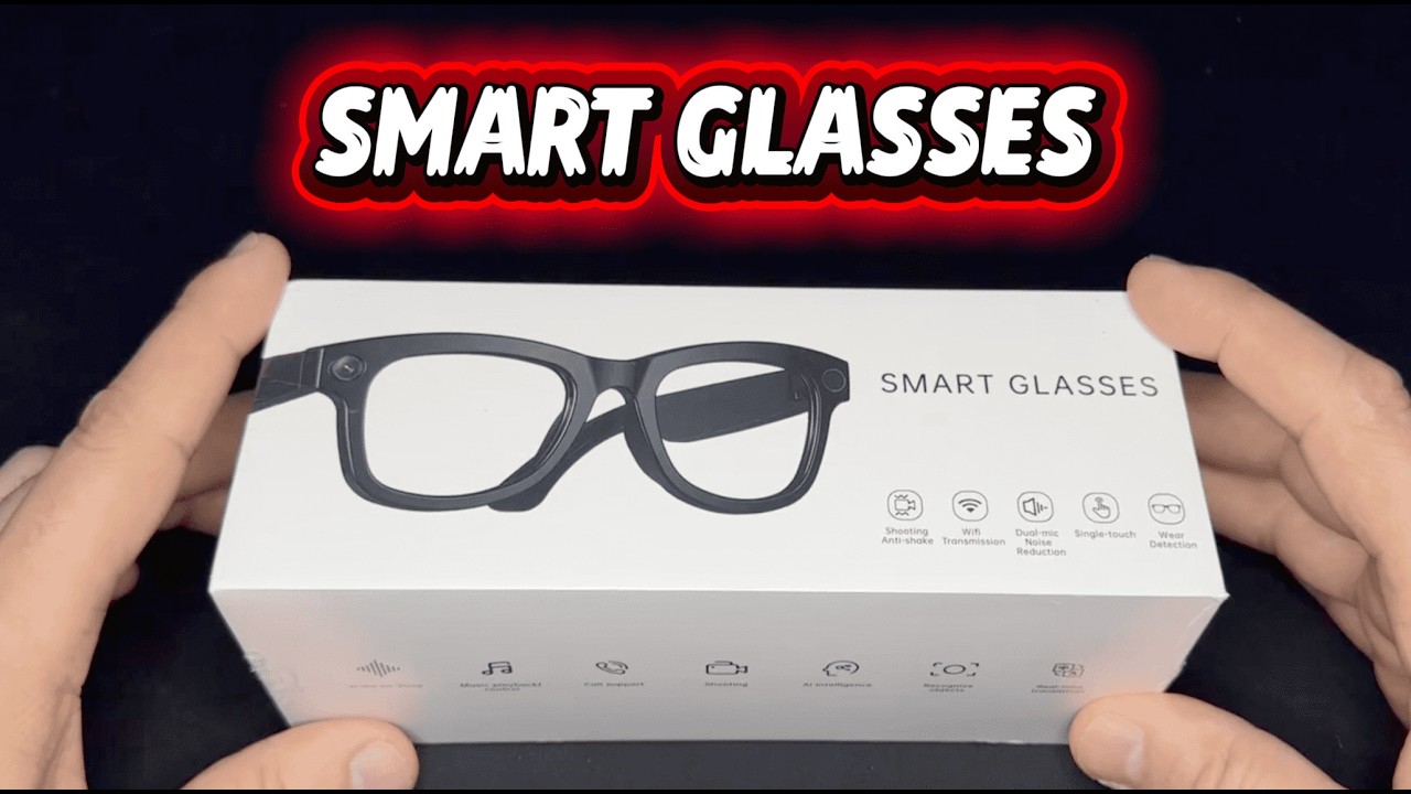 Умные очки с искусственным интеллектом и стабилизацией камеры &mdash; запись видео от первого лица (8 Мп).