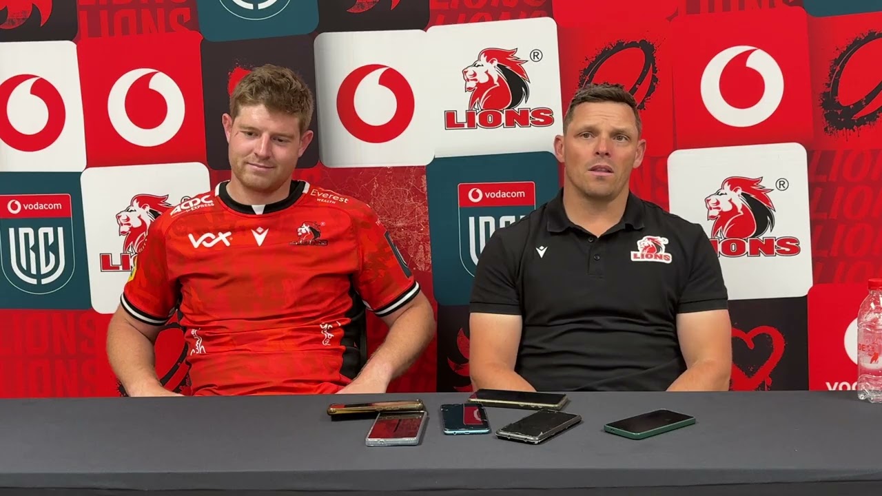 URC - Coach Ivan van Rooyen and Captain Francke Horn after Ulster Match