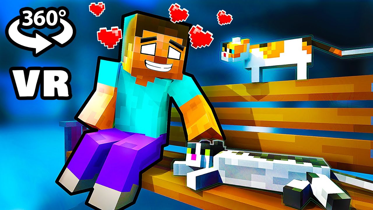 360° VR - HEROBRINE isn't a MONSTER Anymore! (Minecraft Animation)