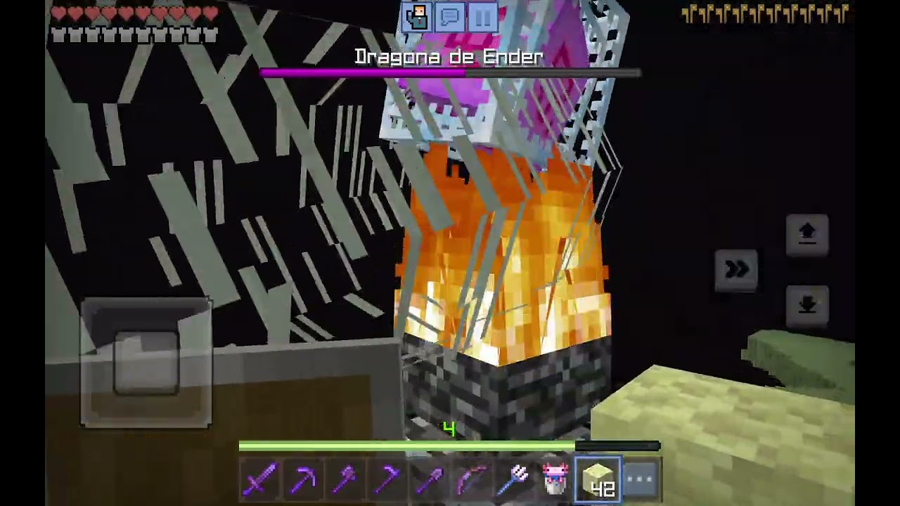 Matando al dragón del end parte 3