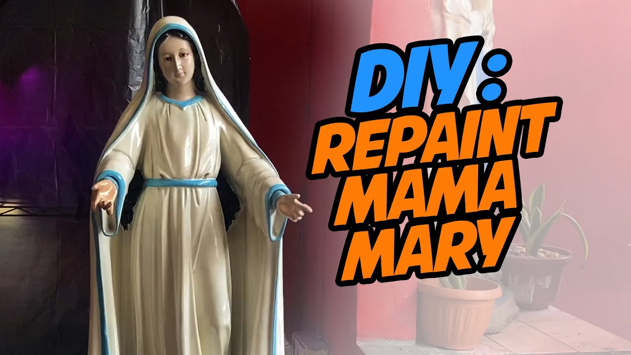 DIY: Makeover Mama Mary Statue