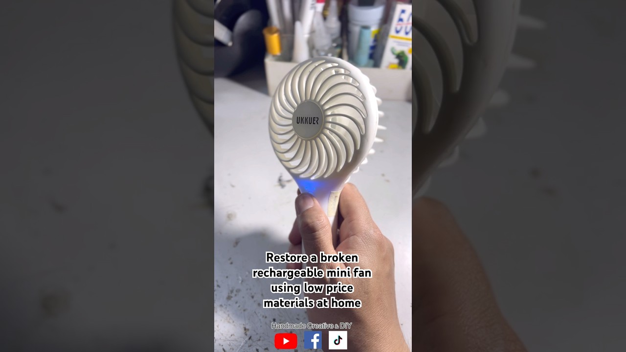 How to Repair and Restore a rechargeable Portable Fan. 