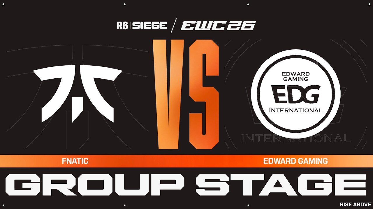 Fnatic vs EDward Gaming | R6 Siege at EWC 26 - Group Stage - VOD