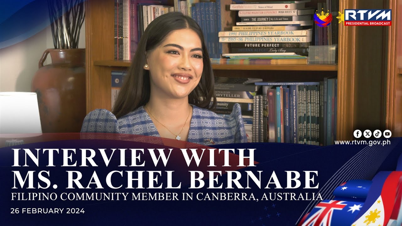 Interview with Ms. Rachel Bernabe, Filipino Community Member in Canberra 02/26/2024