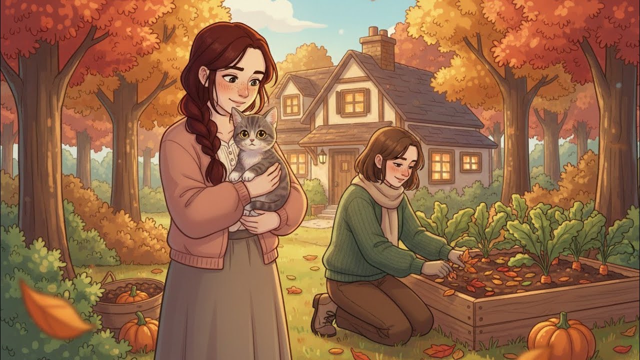 Autumn Forest Walk Together | Crunching Leaves & Shared Silence 🍂