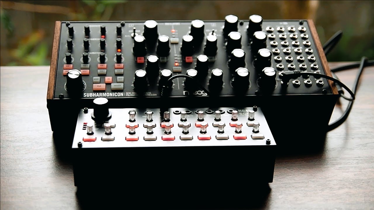 Moog subharmonicon & Korg SQ-1