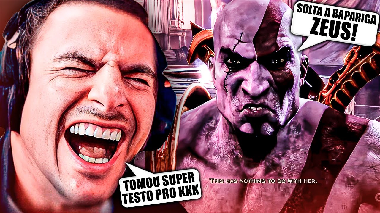 XAND&Atilde;O N&Atilde;O TANKOU A DUBLAGEM EM PORTUGUES DE PORTUGAL DO GOW 3! - XAND&Atilde;O JOGANDO GOD OF WAR 3