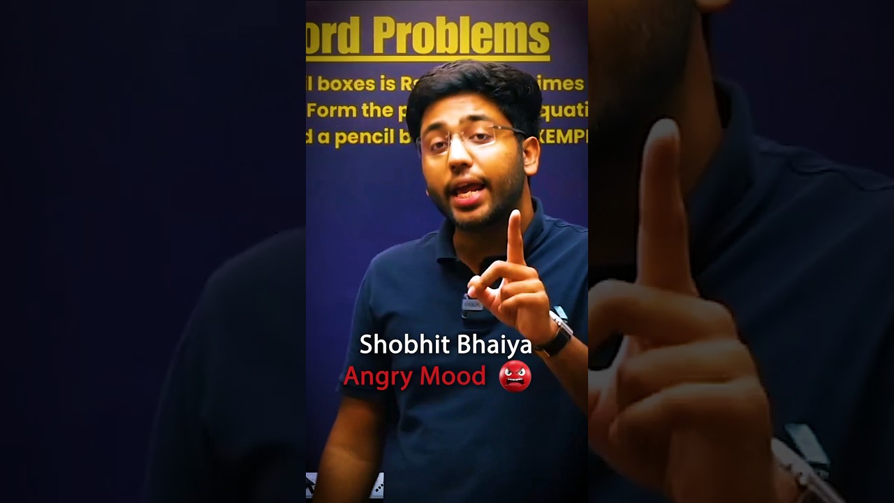 Shobhit Bhaiya get's Angry in Live Class 😡||Shobhit Nirwan #cbse #class10 #shorts #shortvideo #love