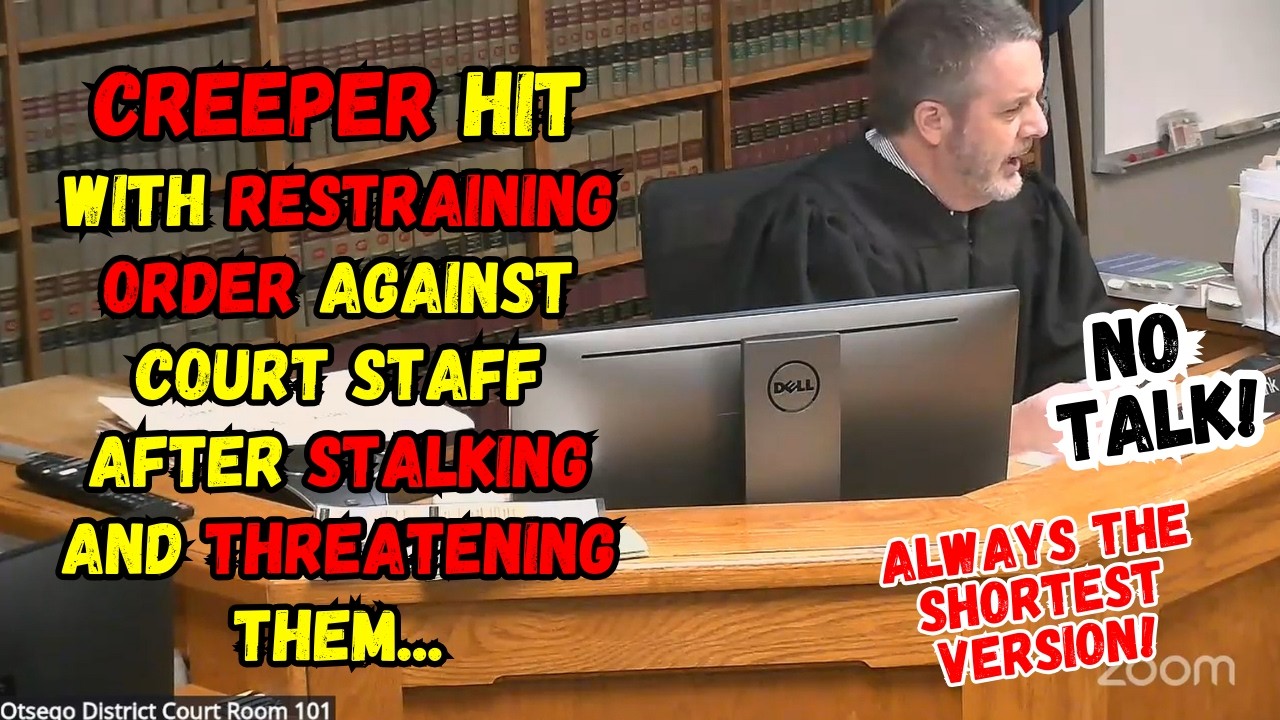 CREEPER Hit With Restraining Order to NOT Contact the Court AFTER Stalking & Threatening the Staff!