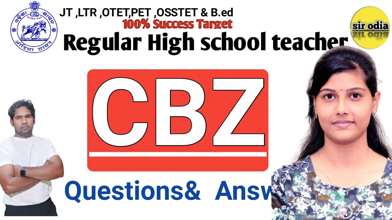 75+ MCQs Biology Regular high school teacher | Cbz selected Questions | Sir odia | cbz rht