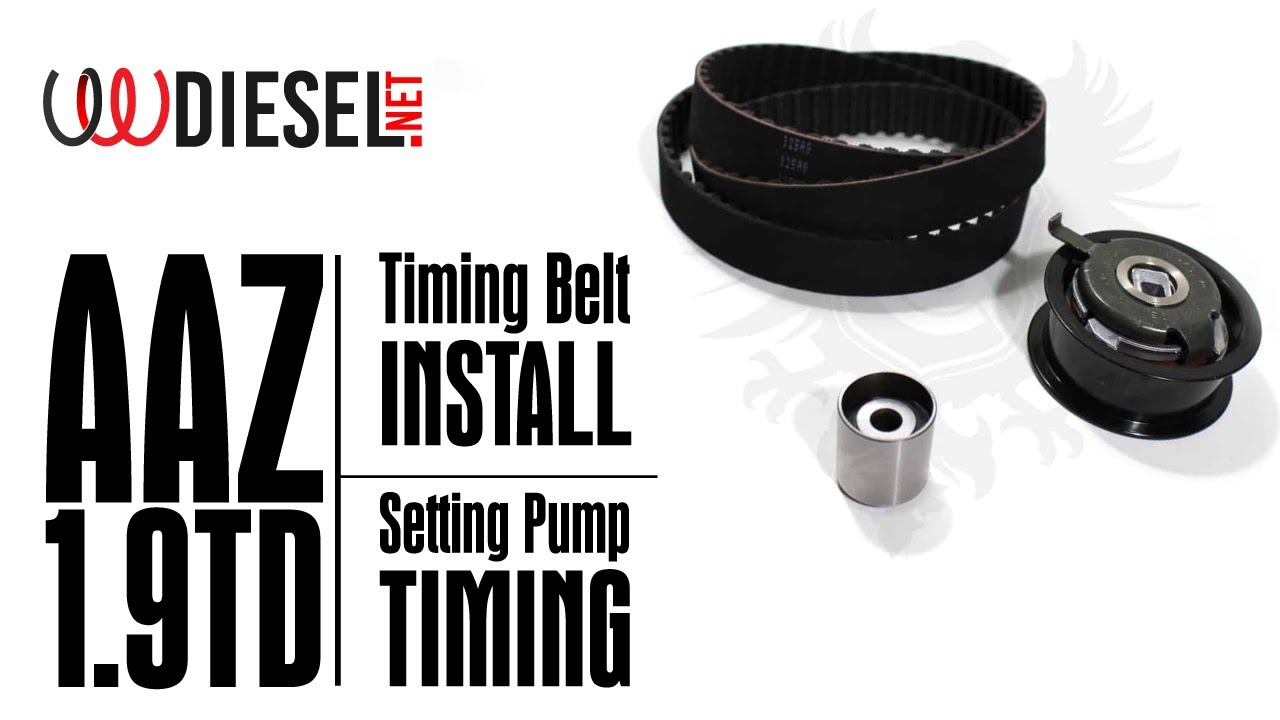 AAZ Timing Belt Install & Setting Pump Timing