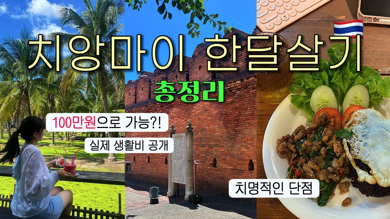 🇹🇭치앙마이 한달살기 입문자를 위한 모든 것 (비용·숙소·지역·준비·단점)