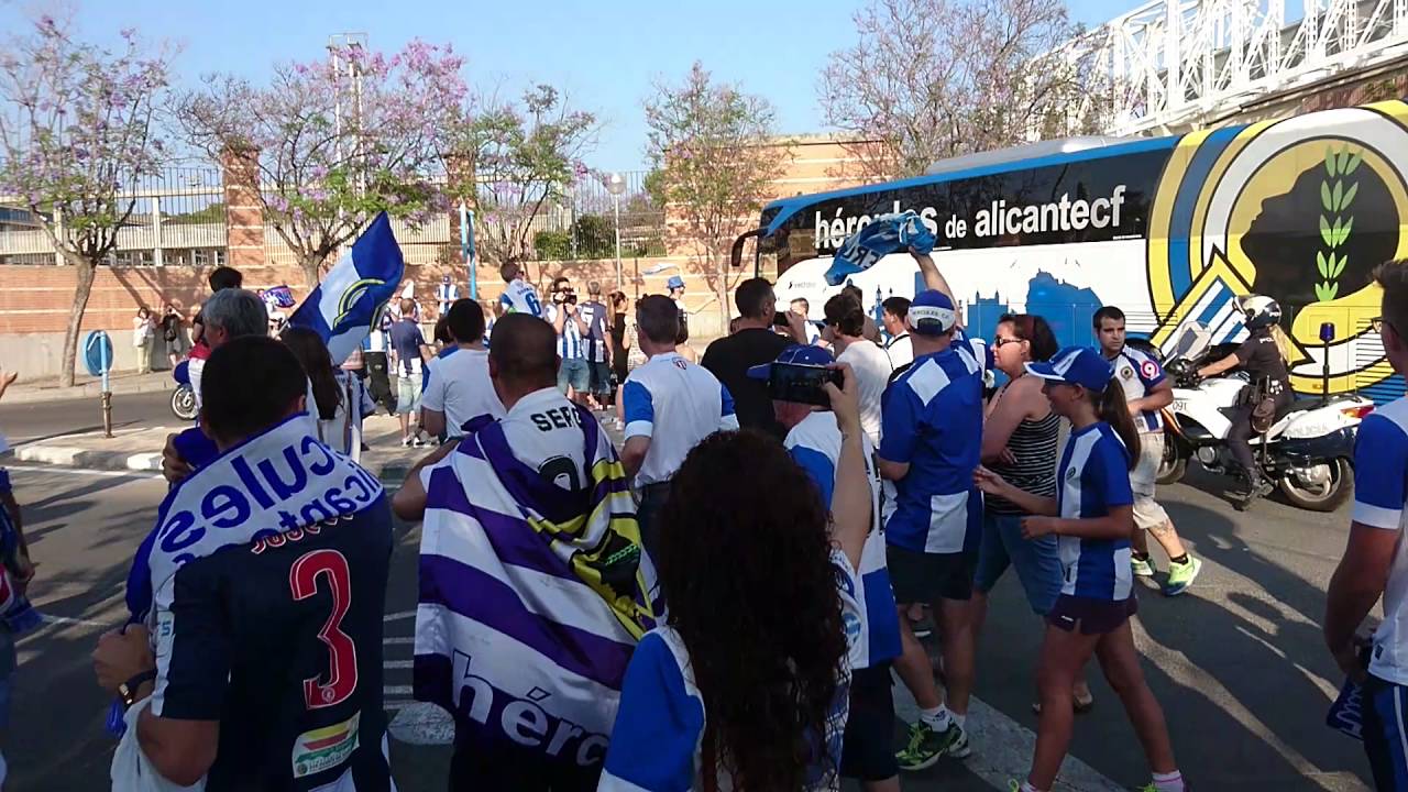 HÉRCULES CF- RECIBIMIENTO ESPECTACULAR AL EQUIPO EN LA VISITA DEL TOLEDO