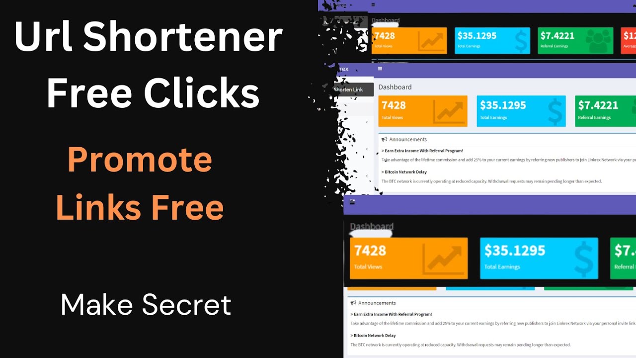 Url Shortener free Clicks In 2023 | Url Shortener Unlimited Clicks 2023 | $35 Per Day