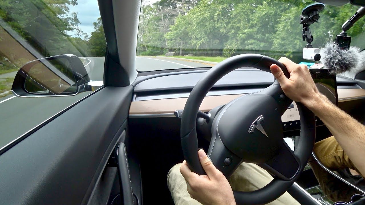 2018 Tesla Model 3 RWD Long Range - Tedward POV Test Drive (Binaural Audio)