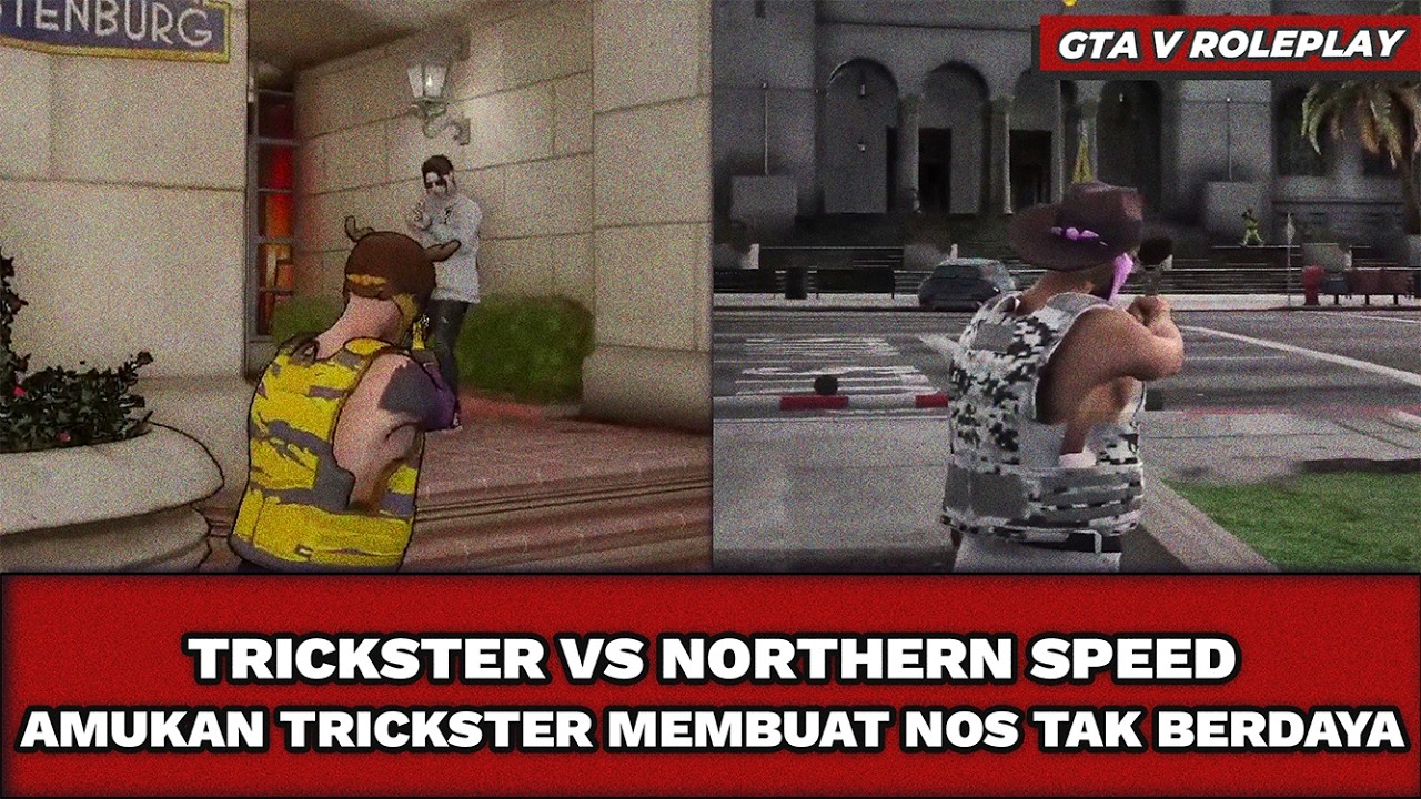 TRICKSTER VS NOS | PERANG TAK TERHINDARKAN DI JALANI | GTA V ROLEPLAY #hopeindonesia