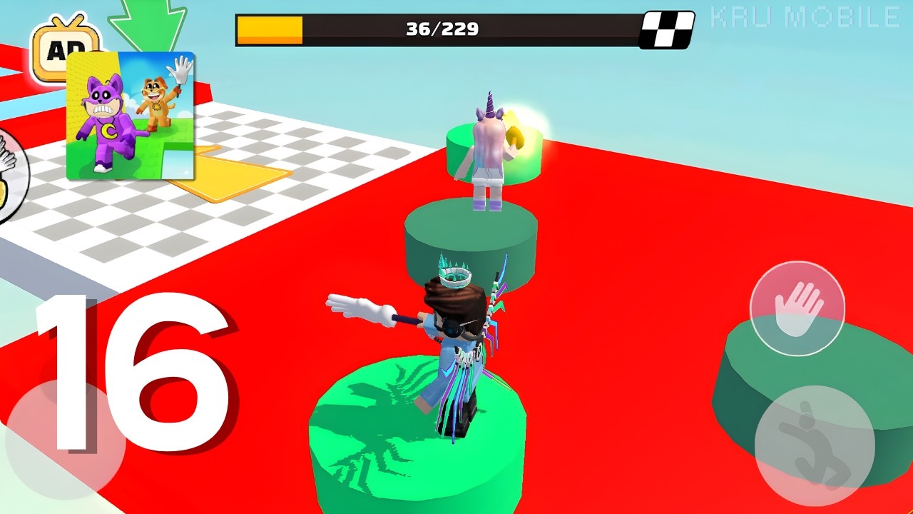 Slap Tower Troll Parkour Gameplay Walkthrough Part 16 - Easy Obby Slap (Android, IOS)