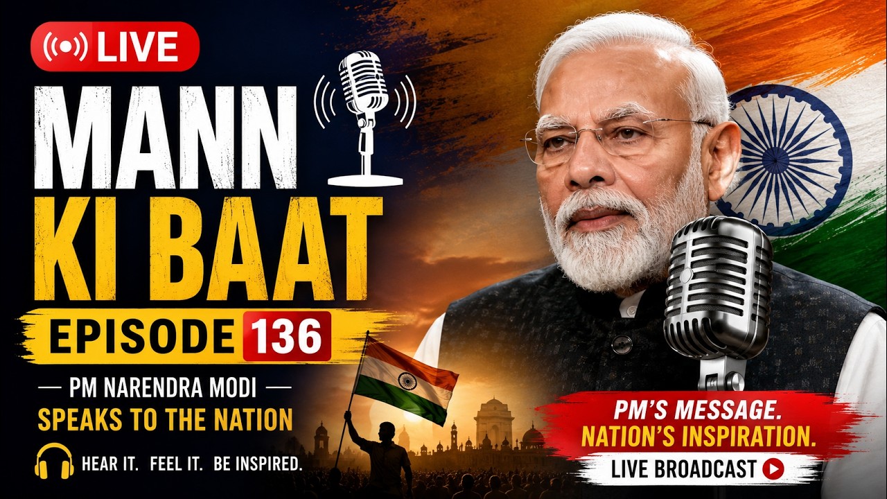 PM Narendra Modi LIVE | Live Broadcast of Mann ki baat | 136th Episode | India | News9