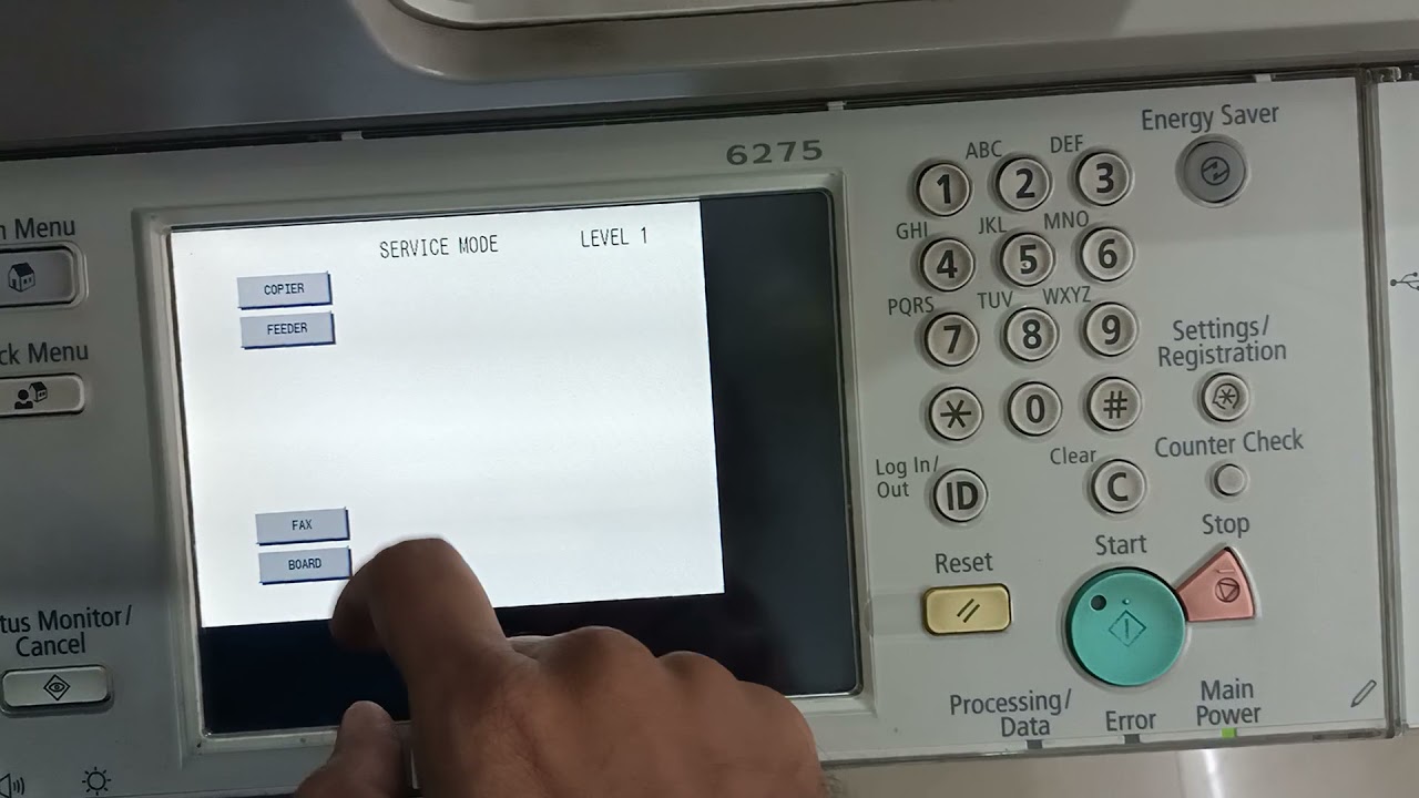 canon 6275 advance xerox machine LTR to A4 setting