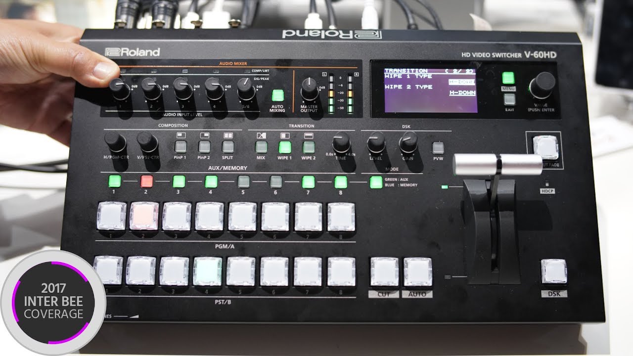 The New Roland V-60HD Switcher Uses Your Smartphone For Wireless Tally