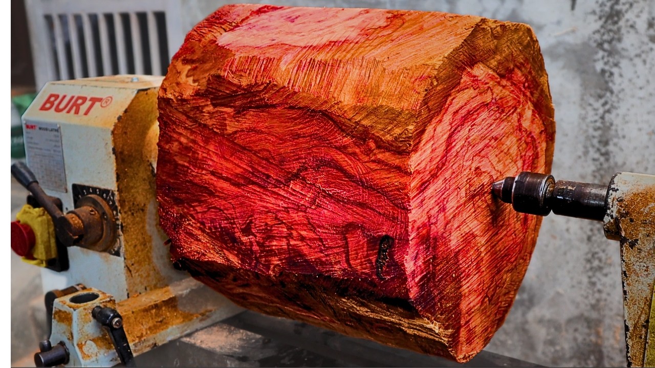 Turned wood // royal wood. A truly beautiful type of wood.