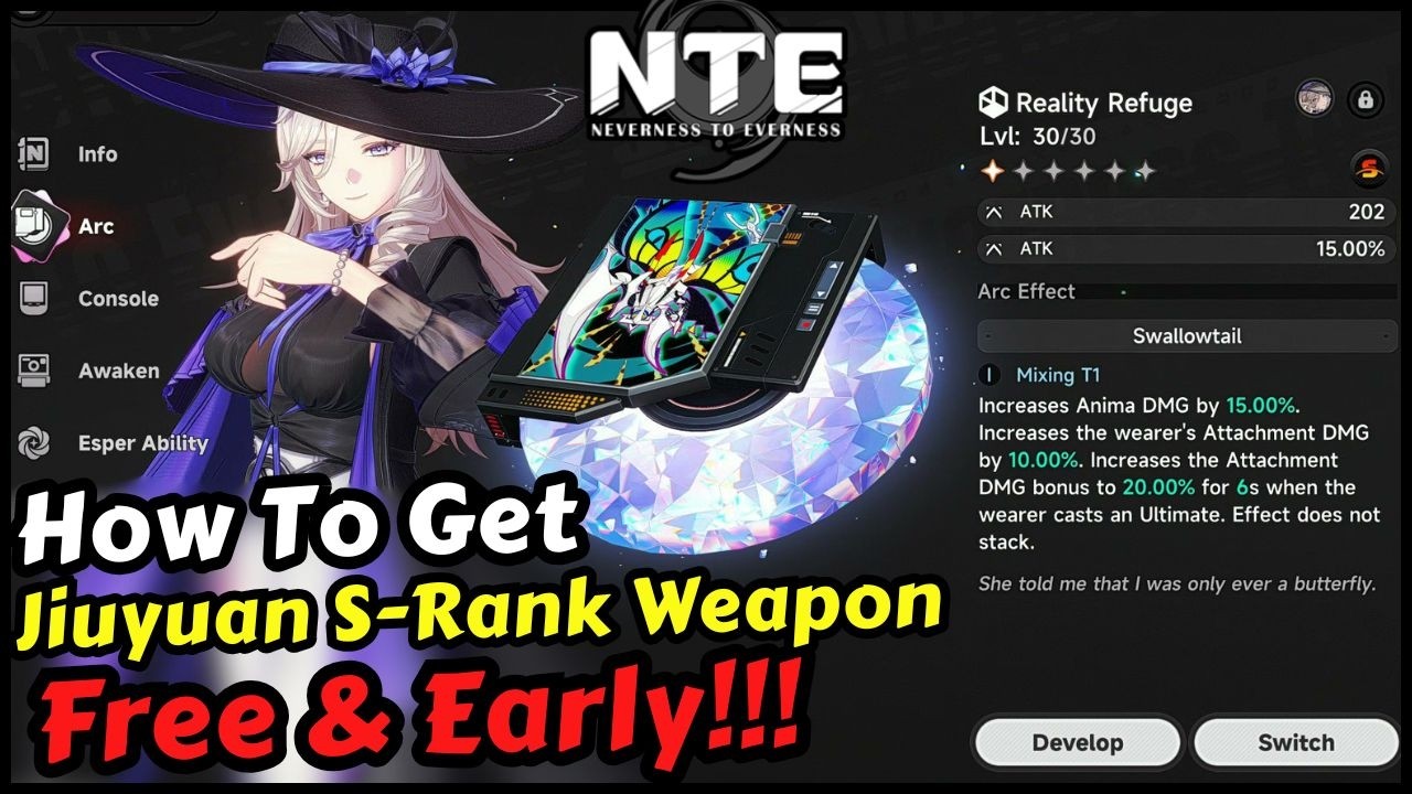 NTE How to Get Jiuyuan Signature S-Rank Weapon for FREE & EARLY (Reality Refuge Arc Location)