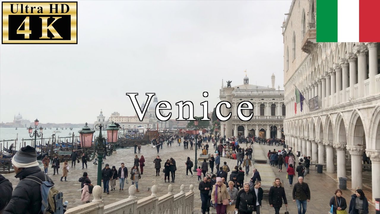 🇮🇹Venice Walk - Riva degli Schiavoni(waterfront area) - 【4K 60fps】