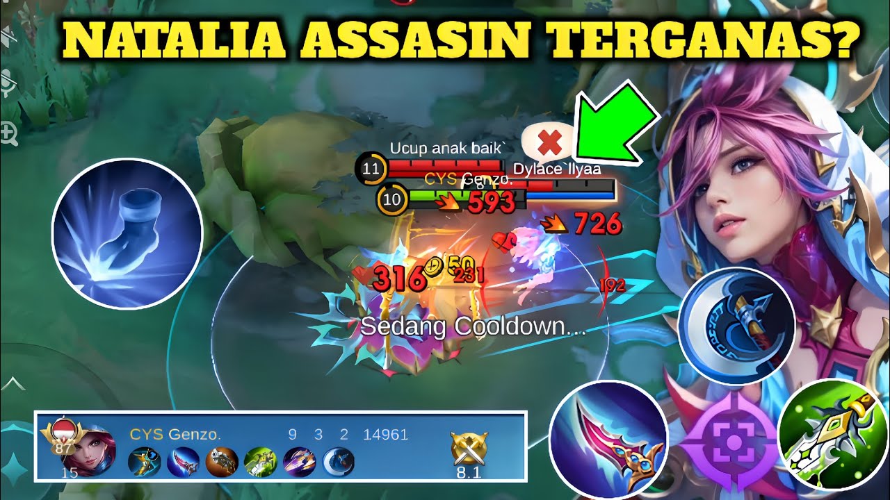 INI ALASAN MENGAPA NATALIA ROAM ADALAH ASSASIN ROAMER TERGANAS🔥☠️  - MOBILE LEGENDS