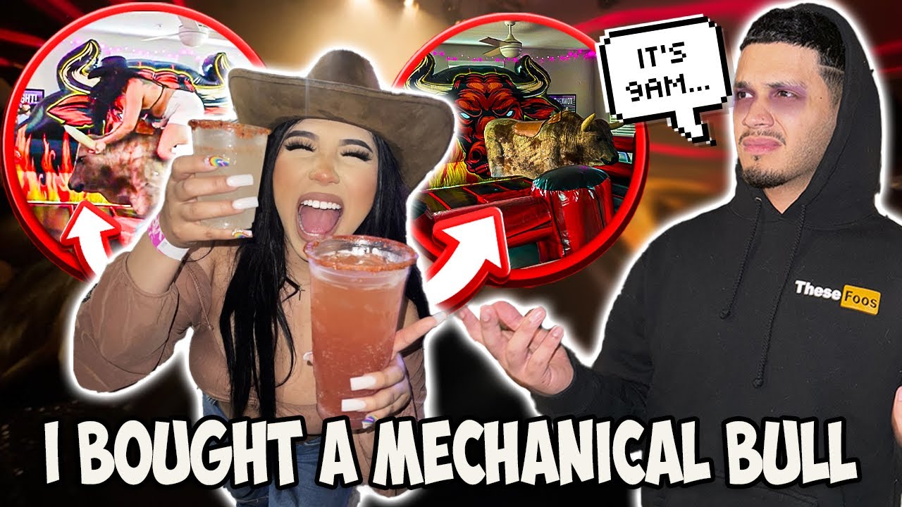 I PUT A MECHANICAL BULL IN OUR APARTMENT + WEDDING PLANNING!