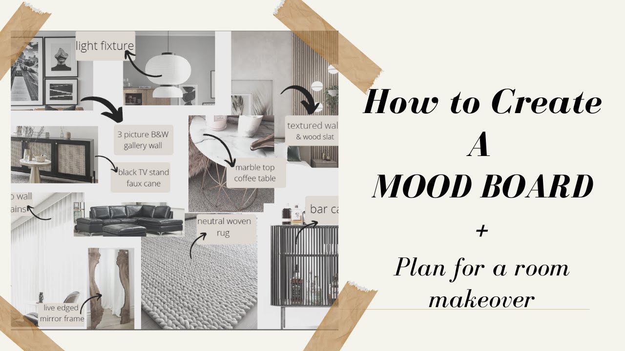 HOW TO CREATE A MOOD BOARD & PLANNING FOR MY LIVING ROOM MAKEOVER | EP1 | SOUTH AFRICAN YOUTUBER