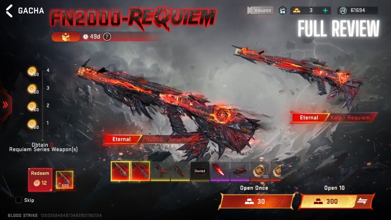 Blood strike new Eternal FN2000- Requiem and Eternal Kala Requiem  Full Review