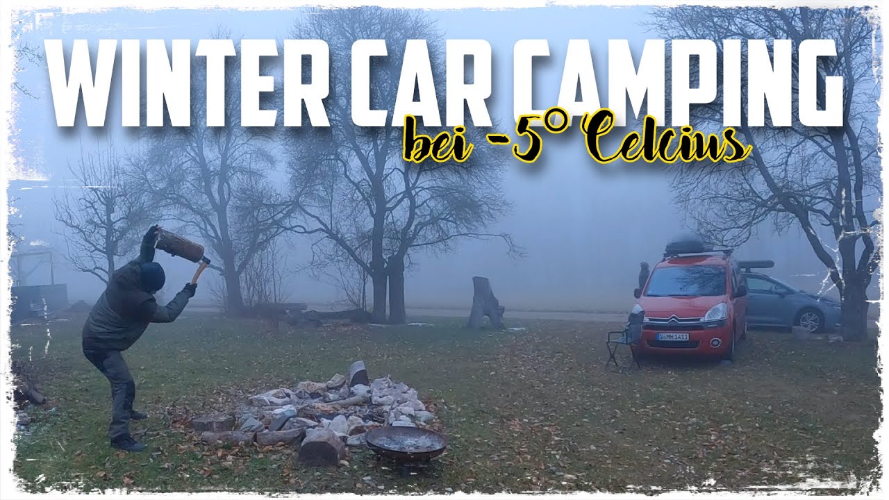 WINTER CarCamping auf der schwäbischen Alb bei -5° ❄️Berginsel am Albtrauf