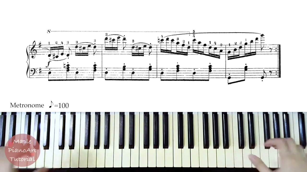 Czerny Op.599 No.97/徹爾尼100首練習曲 第97首/Sheet music/Piano Tutorial