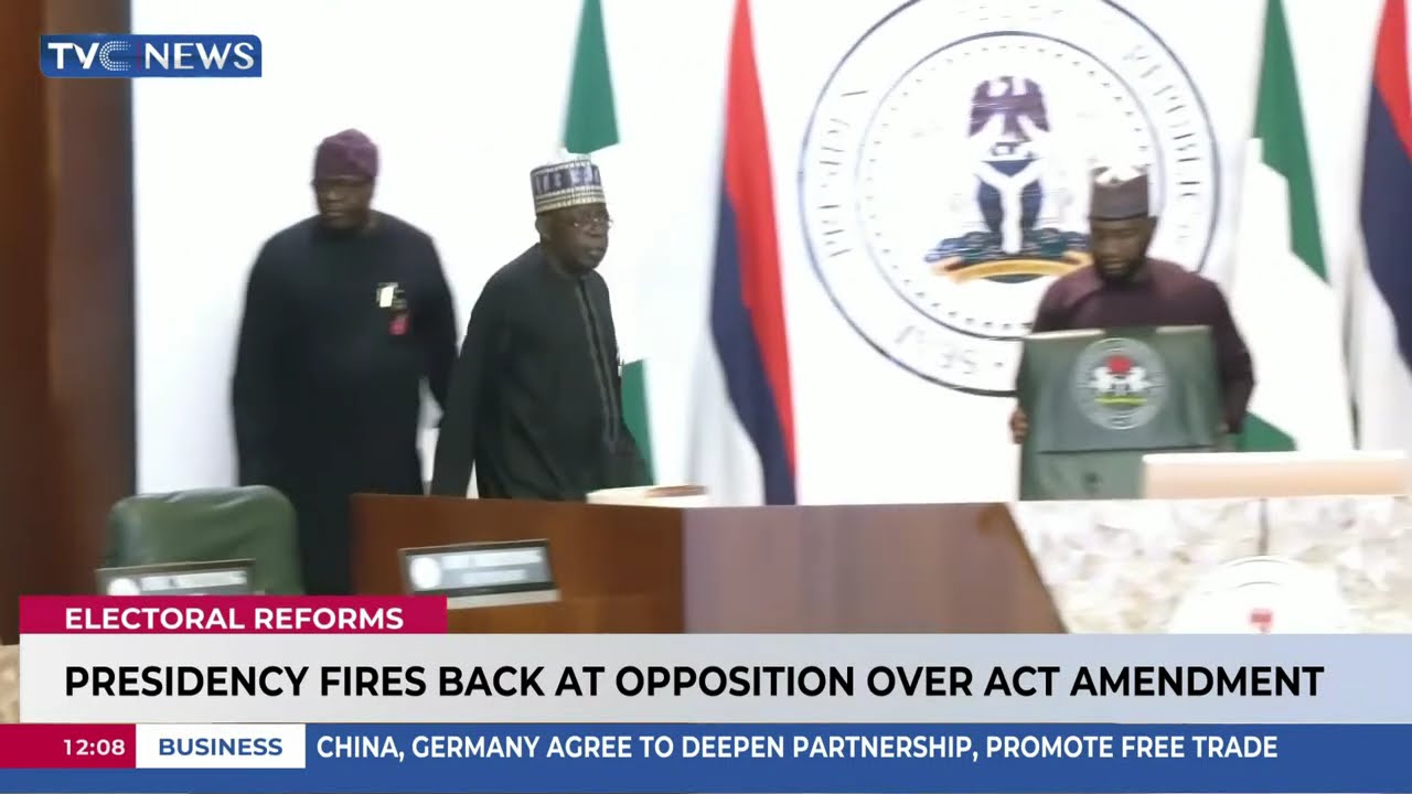 Presidency Fires Back At Opposition Over Electoral Act Amendment
