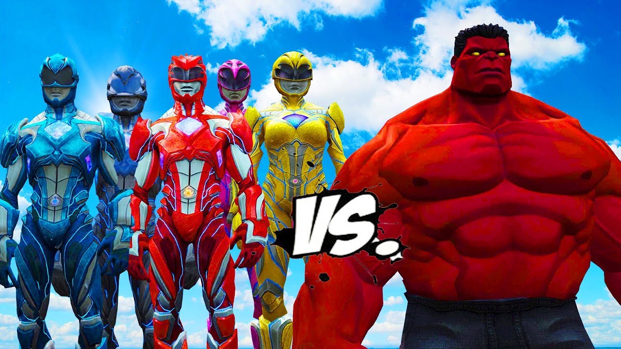 POWER RANGERS (2017) VS RED HULK - EPIC BATTLE