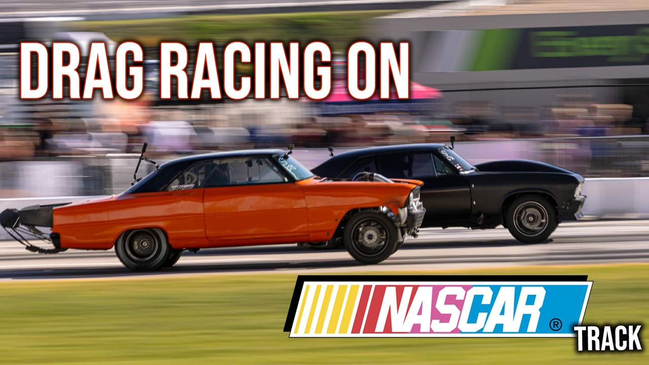 Drag Racing at Atlanta Motor Speedway Pit Road!