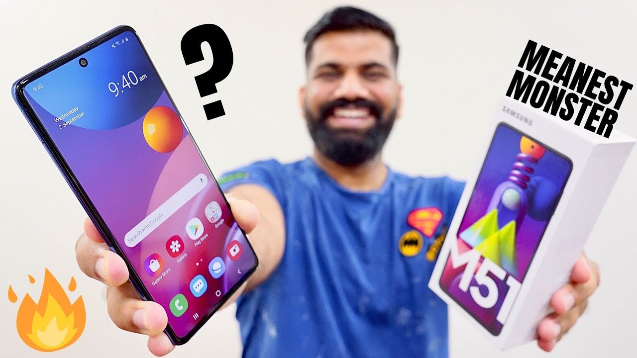 Samsung Galaxy M51 Unboxing & First Look - The Meanest Monster Ever???🔥🔥🔥