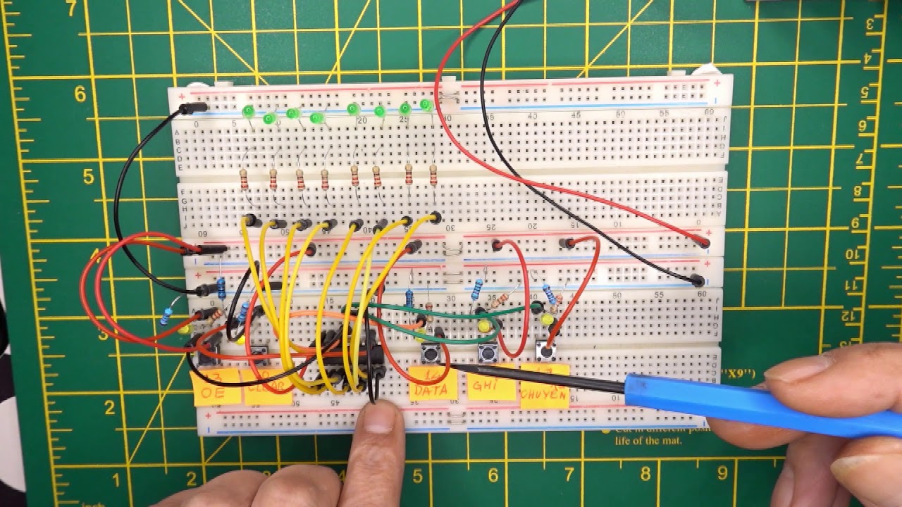 C&aacute;ch hoạt động của74HC595/How 74HC595 shift register work