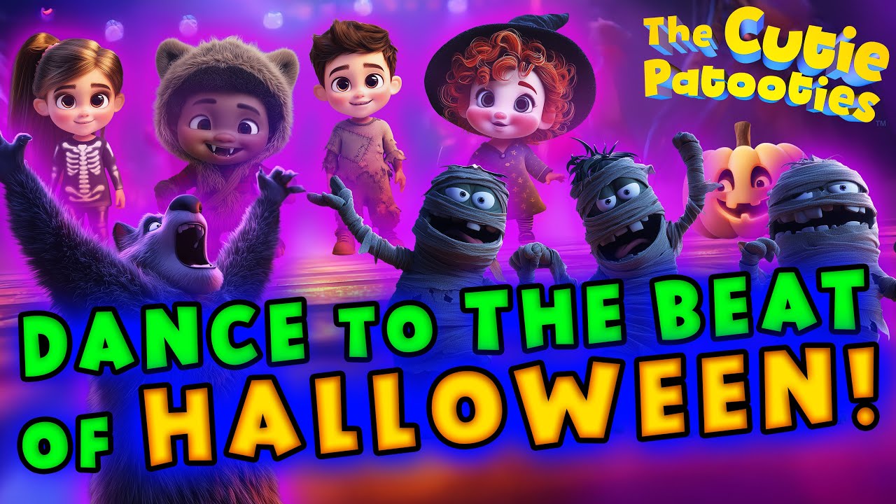 Halloween Beat 🎃 | Fun Halloween Dance Song for Kids | The Cutie Patooties