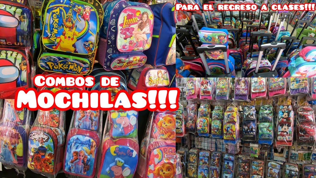 mochilas para regreso a clases Paw Patrol Dragonball princesas Minecraft Avengers spiderman frozen