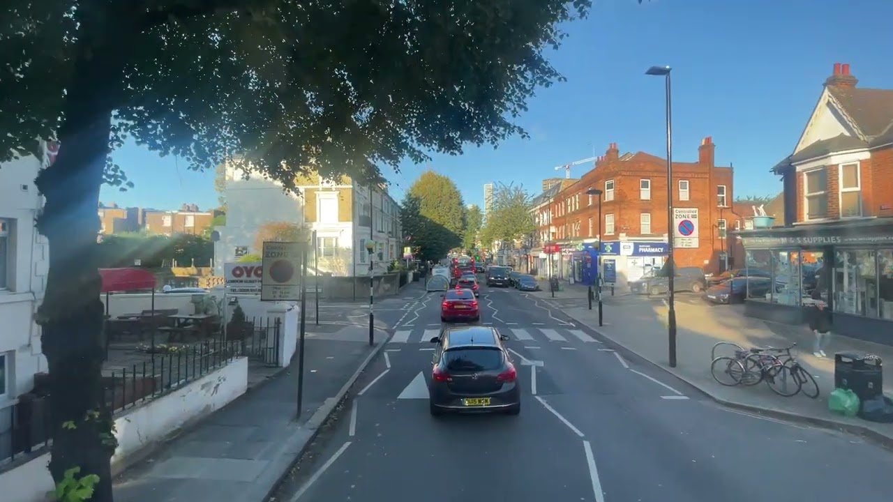 London Bus Ride - Route 266 - Acton Old Town Hall towards Brent Cross, Shopping Centre