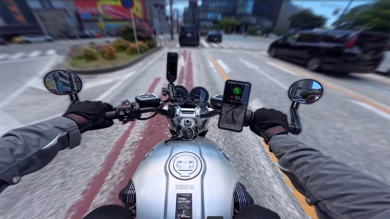 2023 BMW R nineT Scrambler AKRAPOVIC exhaust [RAW Sound]