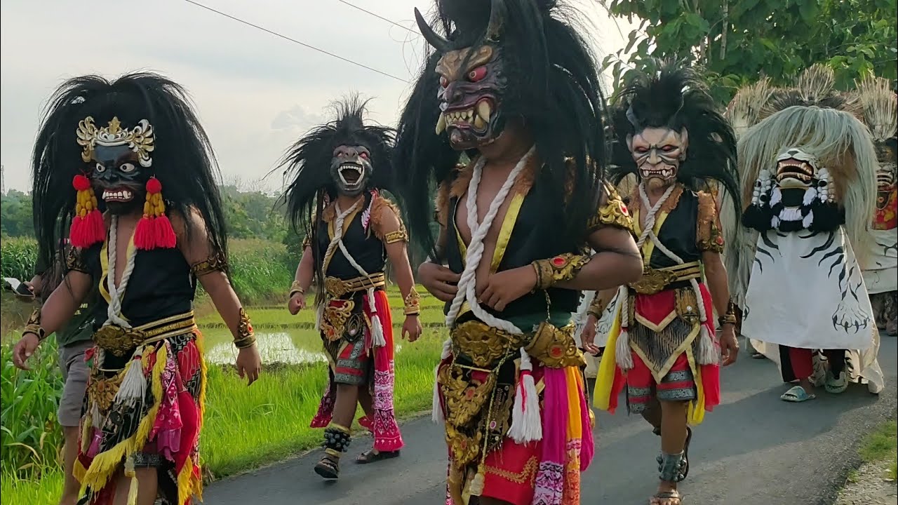 Buto buto Ngamuk Ngejar Penonton ‼️ Kirab Barongan GEMBONG AJI JOYO live Desa Karang 