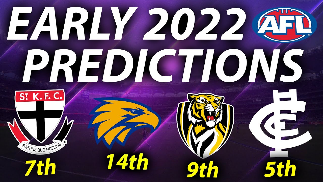 Early 2022 AFL Ladder Predictions