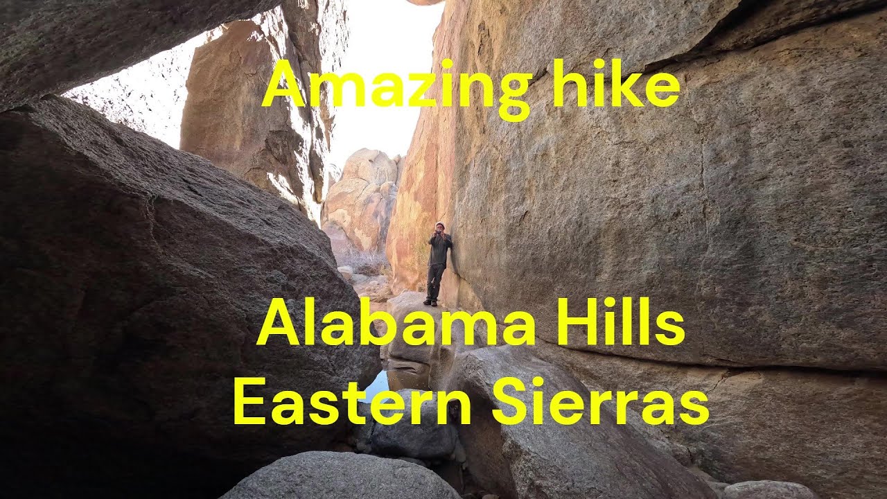 Hiking an Amazing canyon Alabama Hills, California 